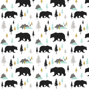 Bears_mountains_forest_black