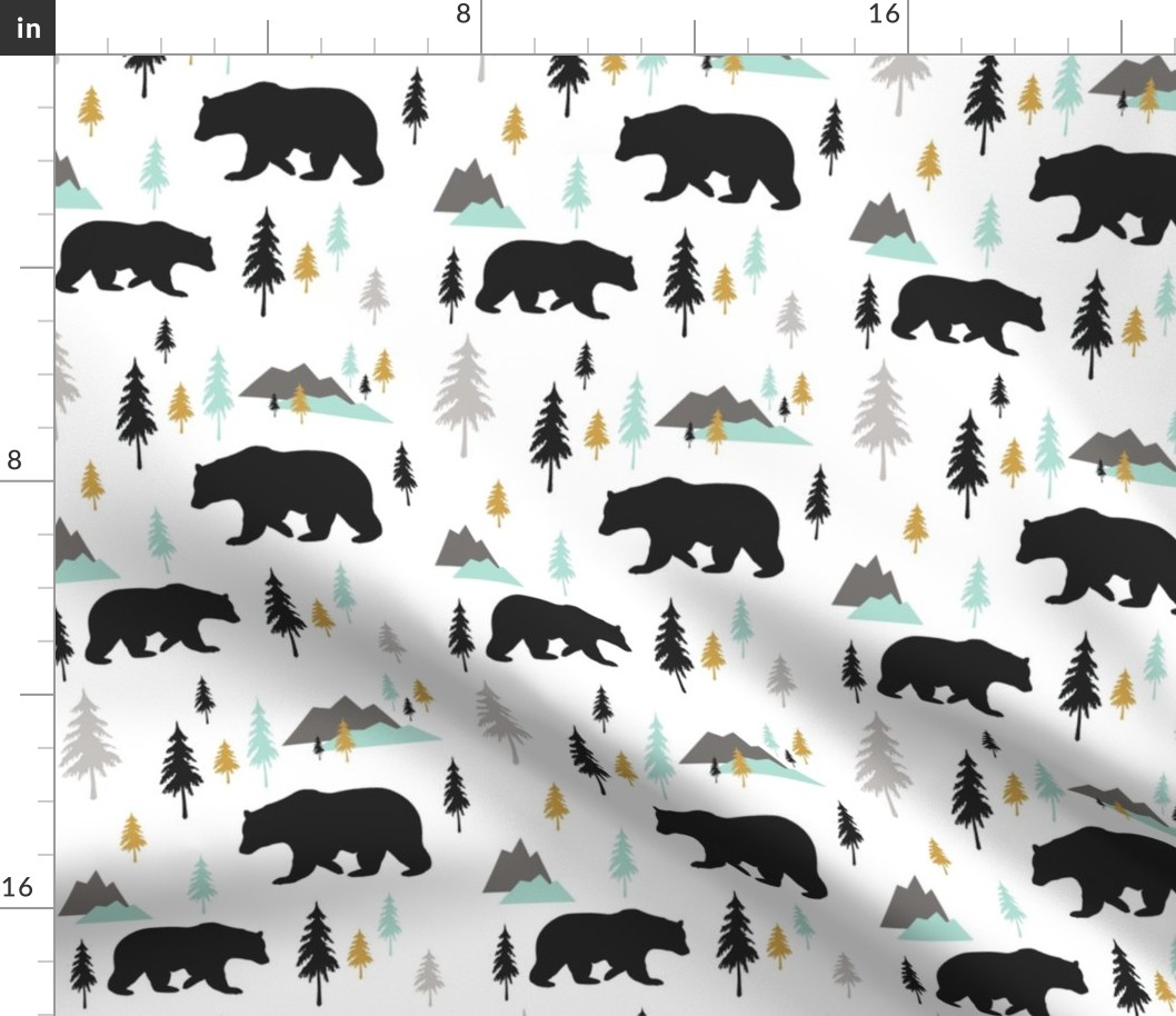 Bears_mountains_forest_black