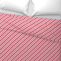 candy cane stripes - holiday red on pink