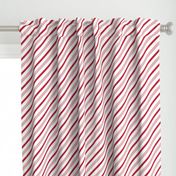 candy cane stripes - red on white