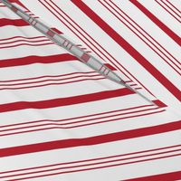 candy cane stripes - red on white