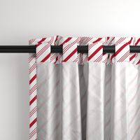 candy cane stripes - red on white