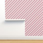 candy cane stripes - red on white