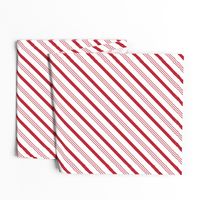 candy cane stripes - red on white