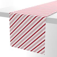 candy cane stripes - red on white