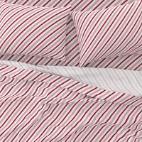 candy cane stripes - red on white