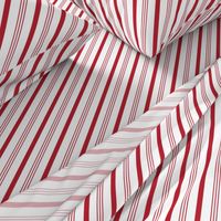 candy cane stripes - red on white