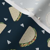 Taco food pattern black by andrea lauren