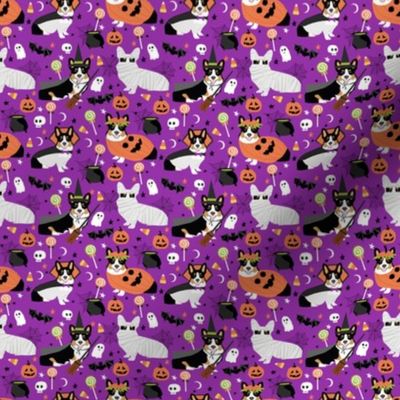 Tri-Colored Corgi halloween costumes fabric  mummy vampire ghost just dog fabric (smaller version)