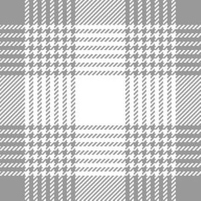 06627350 : shepherds tartan : grey + white