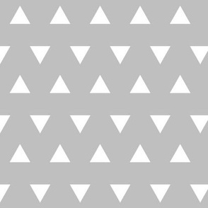 Triangles – Gray  + White Triangle Geometric Baby Kids