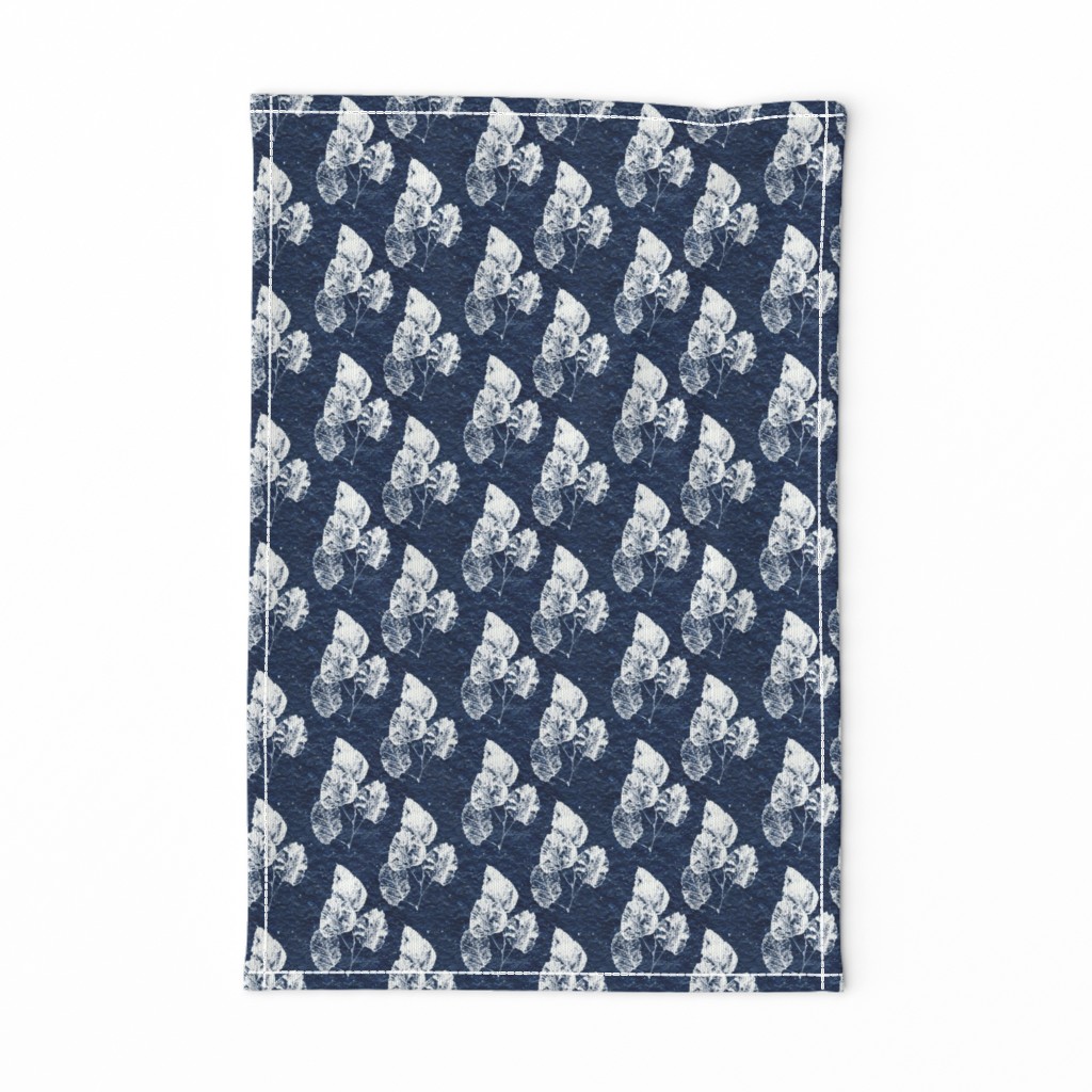 Ghost Leaves on Navy Blue (small)