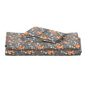 Fox - Sleepy Foxes (grey stone) Baby Nursery Woodland Animals Kids Childrens Bedding ST2