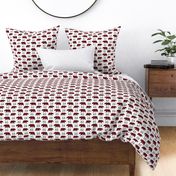 Bears & Trees – Red + Black Plaid Bear Buffalo Plaid Check Woodland Baby Boy Nursery Bedding