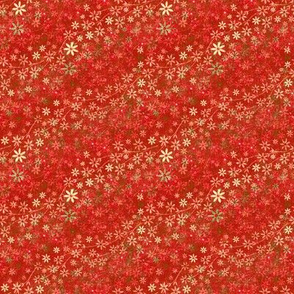 Ditsy Autumn floral rust
