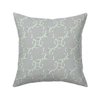 Joan's Antique Moss gray paisley