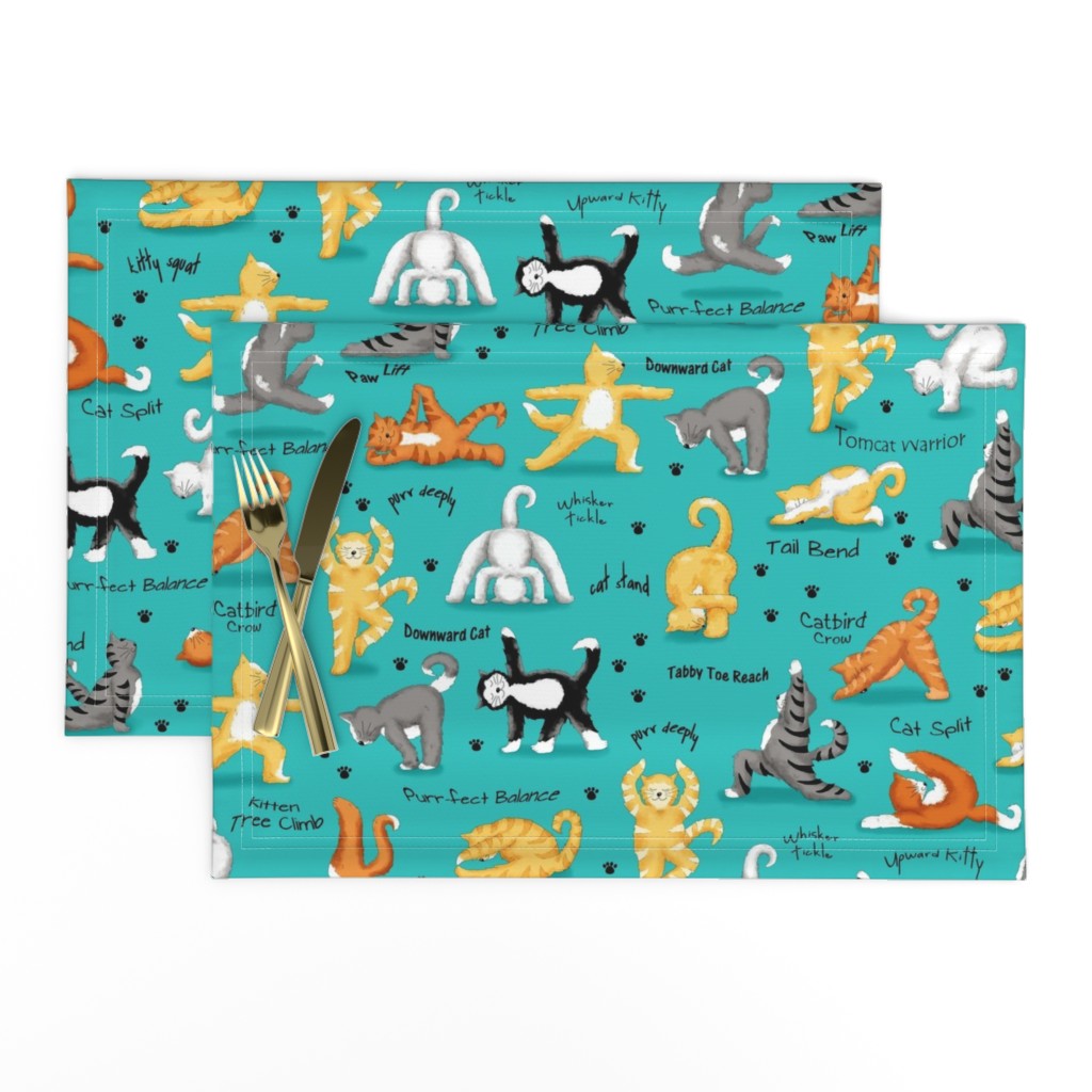 Kitty Cat Yoga Turquoise