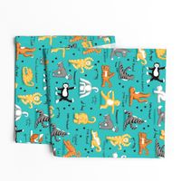 Kitty Cat Yoga Turquoise