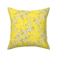 Paisley yellow and white 