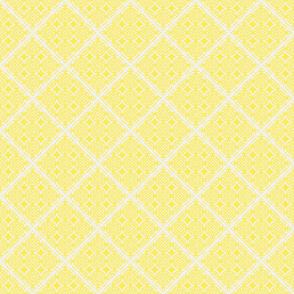 Lattice blue and yellow collection