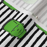 frankenstein on stripes - halloween fabric