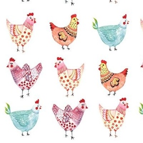 Colorful Chickens 