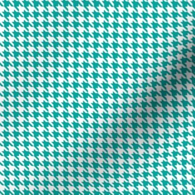 Turquoise Houndstooth