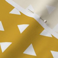 Triangles – Mustard  + White Triangle Geometric Baby Kids