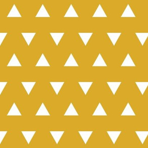 Triangles – Mustard  + White Triangle Geometric Baby Kids