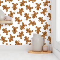 gingerbread man cookie toss - white