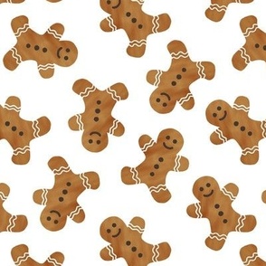 gingerbread man cookie toss - white