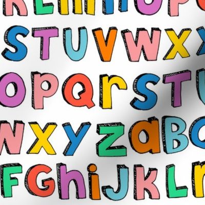 rainbow alphabet