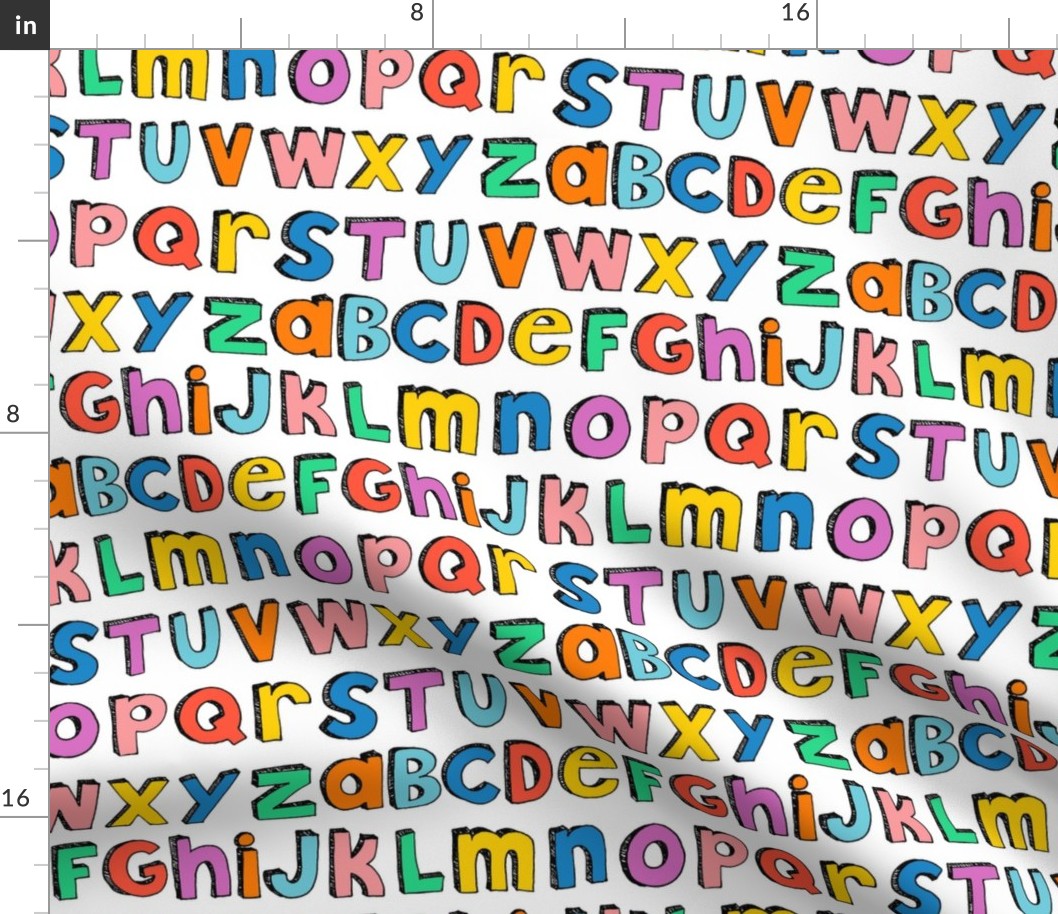 rainbow alphabet