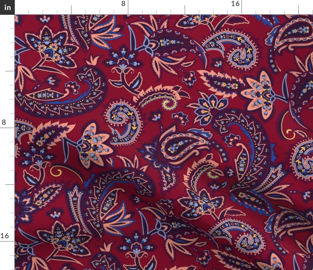 Nomad Paisley - Red