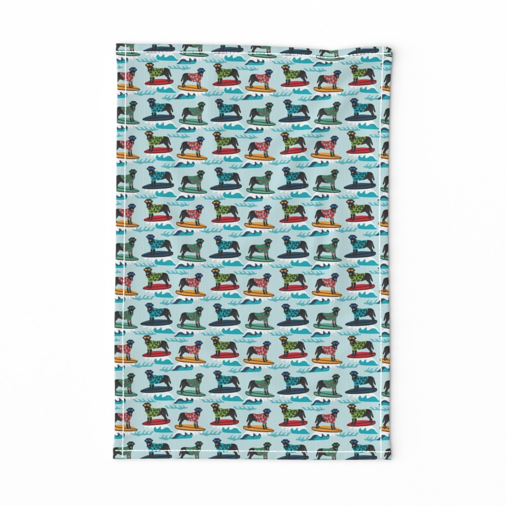 black labrador fabric lab surfing design summer tropical surf fabric