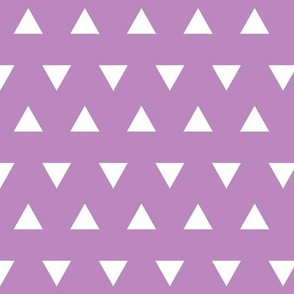 Triangles – Wisteria  + White Triangle Geometric Baby Girl Kids