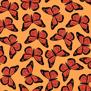 butterflies - orange