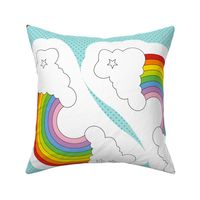 Rainbow Plush Pillow Cut-and-Sew Pattern