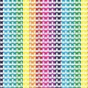 Cross Stitch Stripes rainbow