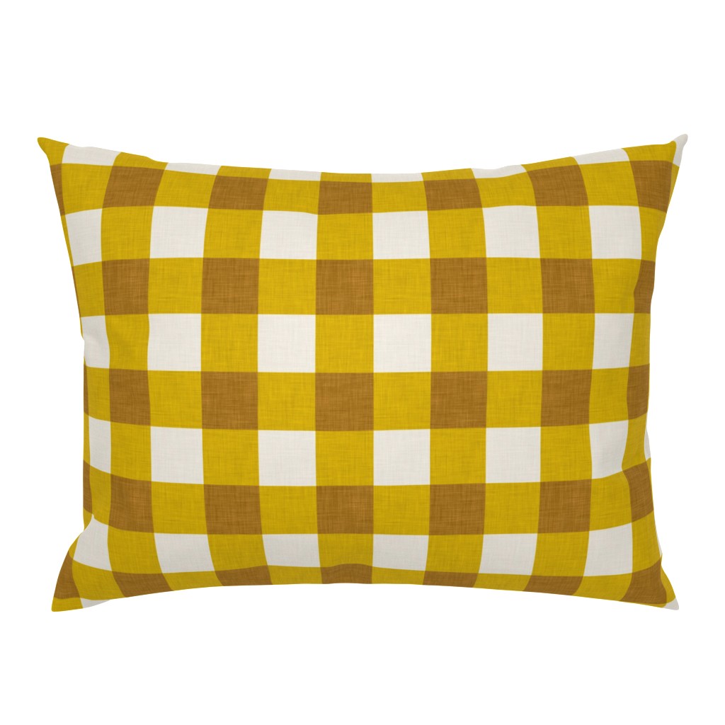 gingham mustard