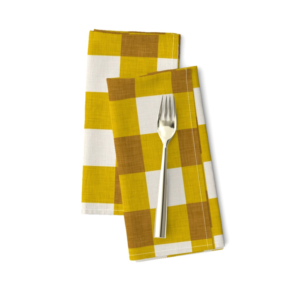 gingham mustard