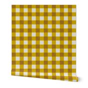 gingham mustard