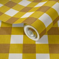 gingham mustard