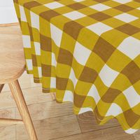 gingham mustard