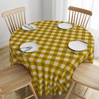 gingham mustard