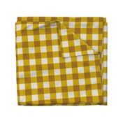 gingham mustard