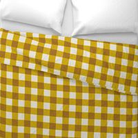 gingham mustard