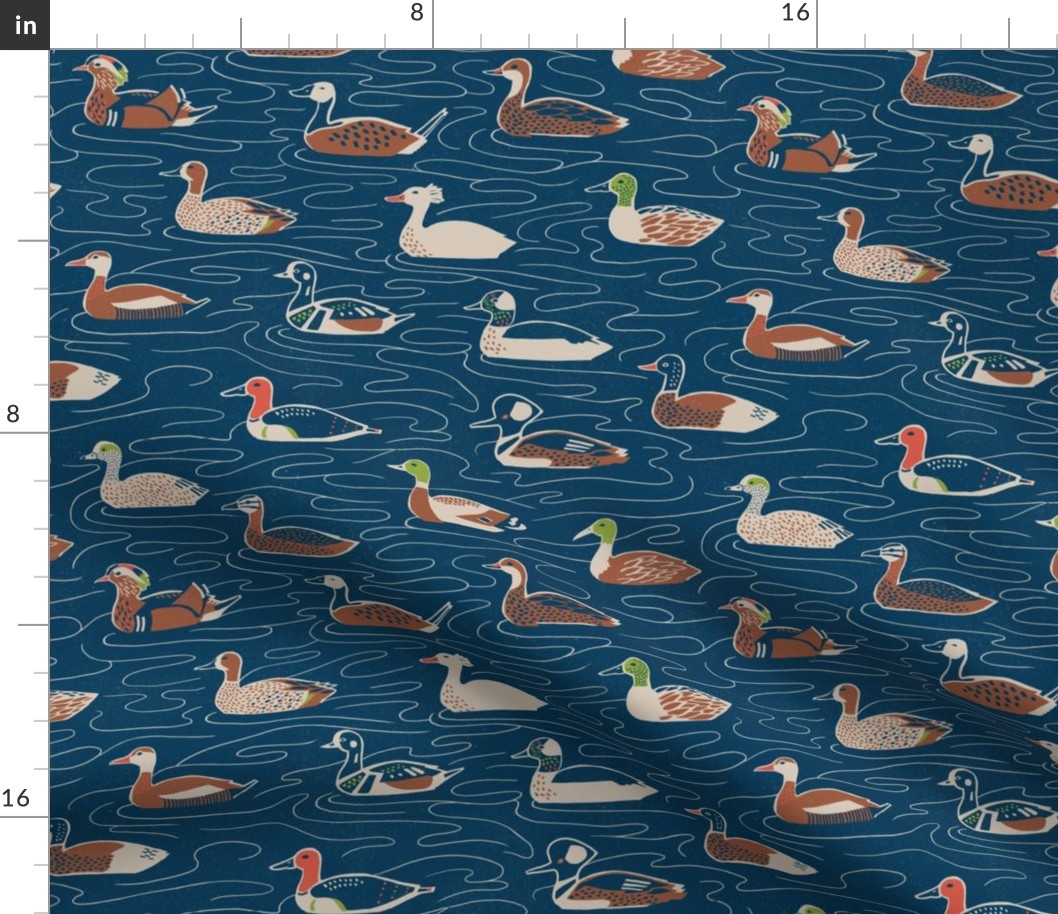 Duck, Duck... Duck Fabric | Spoonflower