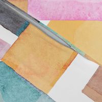 Watercolor abstract blocks