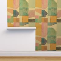 Watercolor abstract blocks